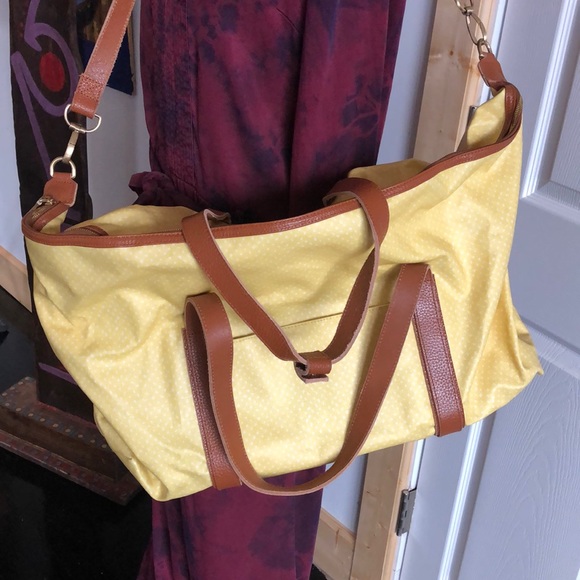 Kestrel Lrg Coated Canvas Lthr Duffel Bag Wkender - Picture 2 of 8